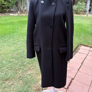 Zara Classic Black Pea Coat